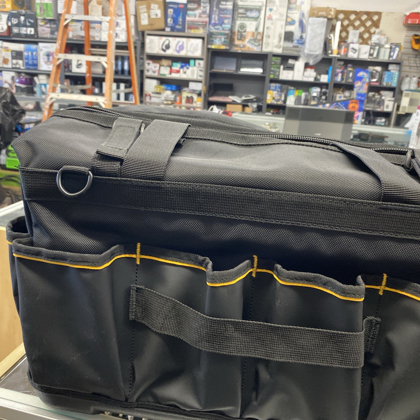 Tool Bag, Water Resistant, Hard Bottom, 20-Inch, Professional Tool Tote with Org