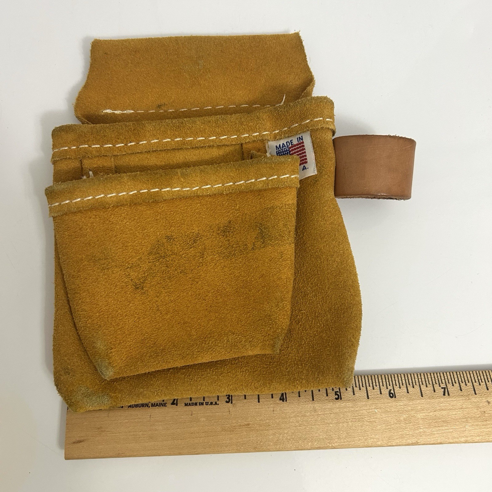 American Leather Craft Professional Tool & Nail Belt Pouch Made in USA