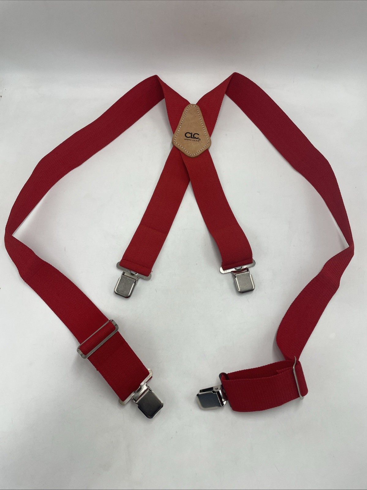 CLC Work Gear Tool Works 2″ Adjustable Heavy Duty Work Suspenders – RED (110Red)