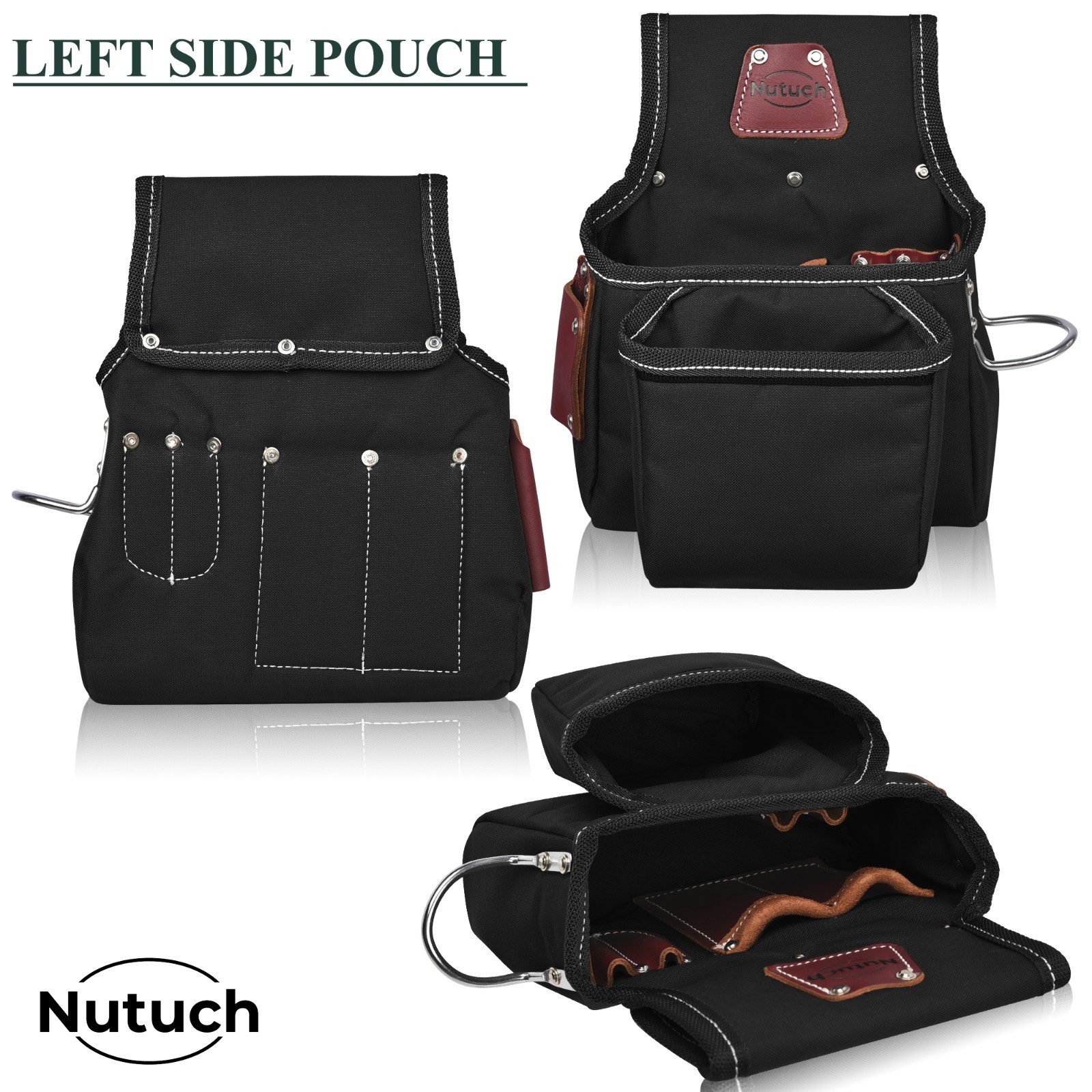 NUTUCH Nylon and Leather Tool Belt with Suspender | Electrician Tool Belts
