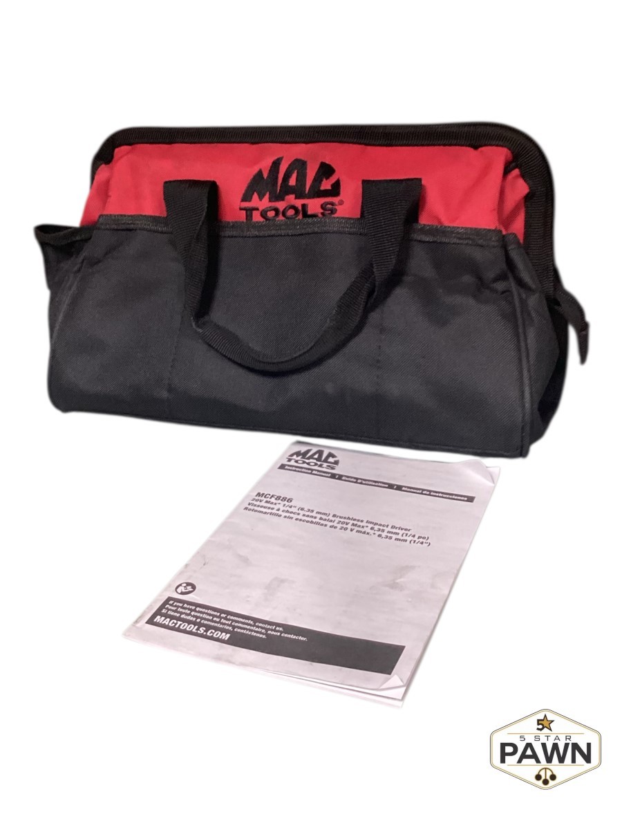 Mac Tools Meduim Red/Black Tool Bag Heavy Duty FREE SHIPPING (FVS036561)