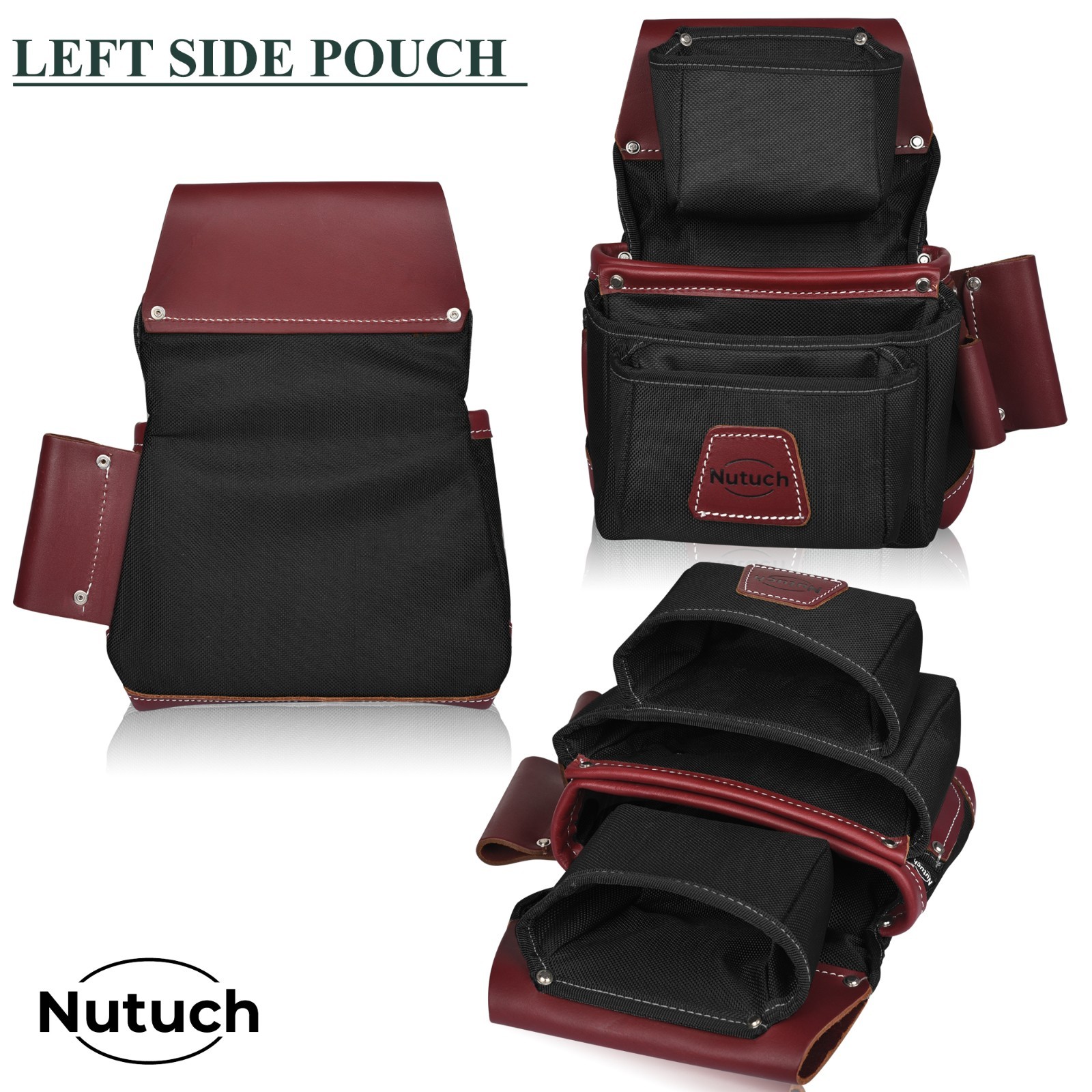 NUTUCH Nylon and Leather Tool Belt | Carpenter Tool Belts | Electrician