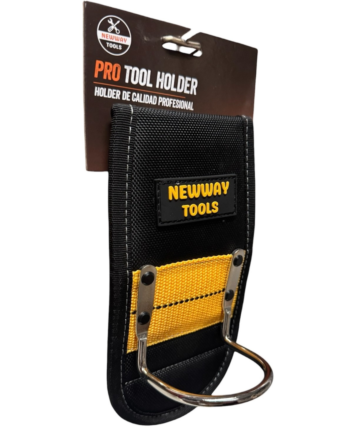 Pro Hammer Holder w/ Clip/Belt Loop – Hammer Loop – Tool Belt Hammer Holster
