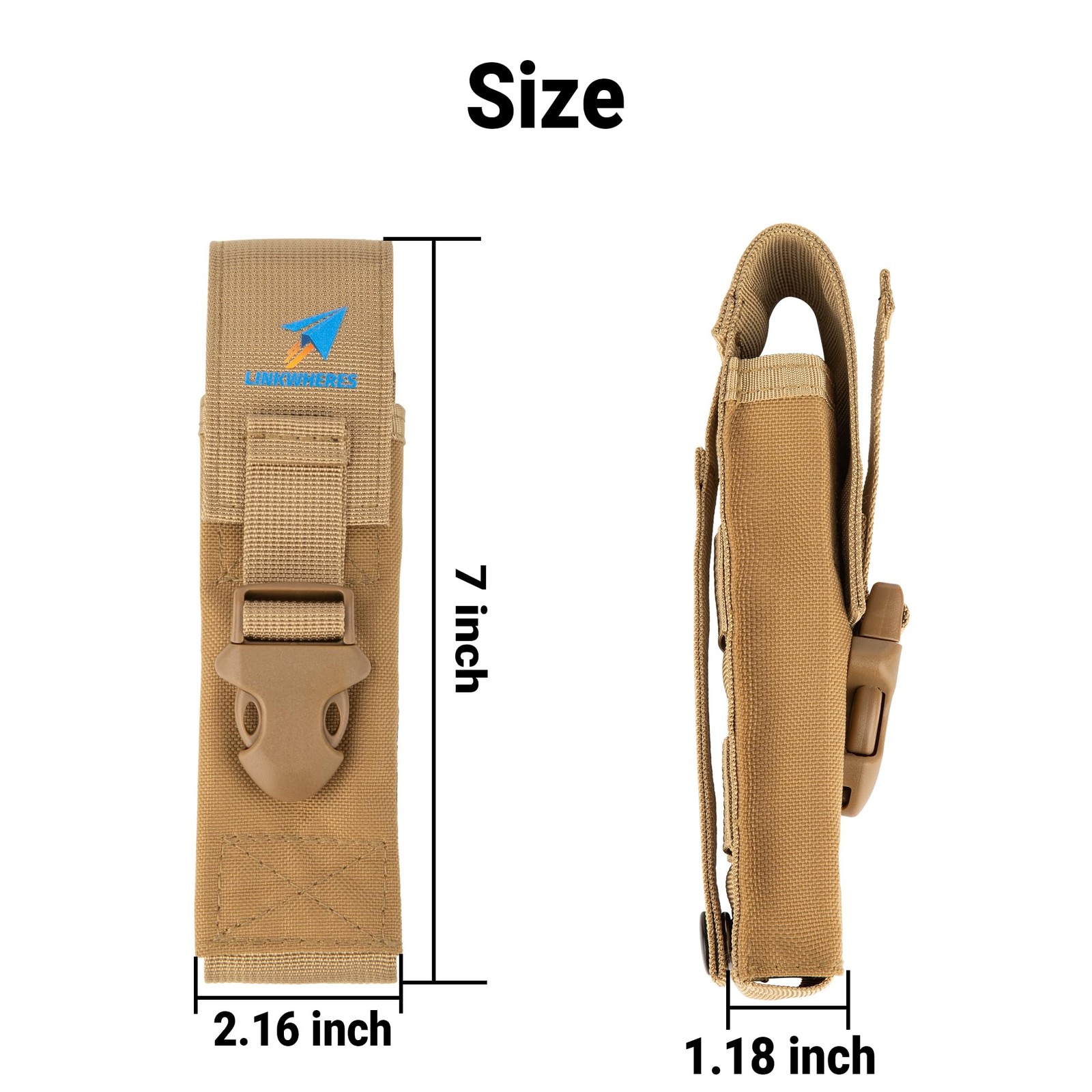Polyester Folding Saw Bag 7 Inch Hand Saw Holder Brown Storage Pouch Case
