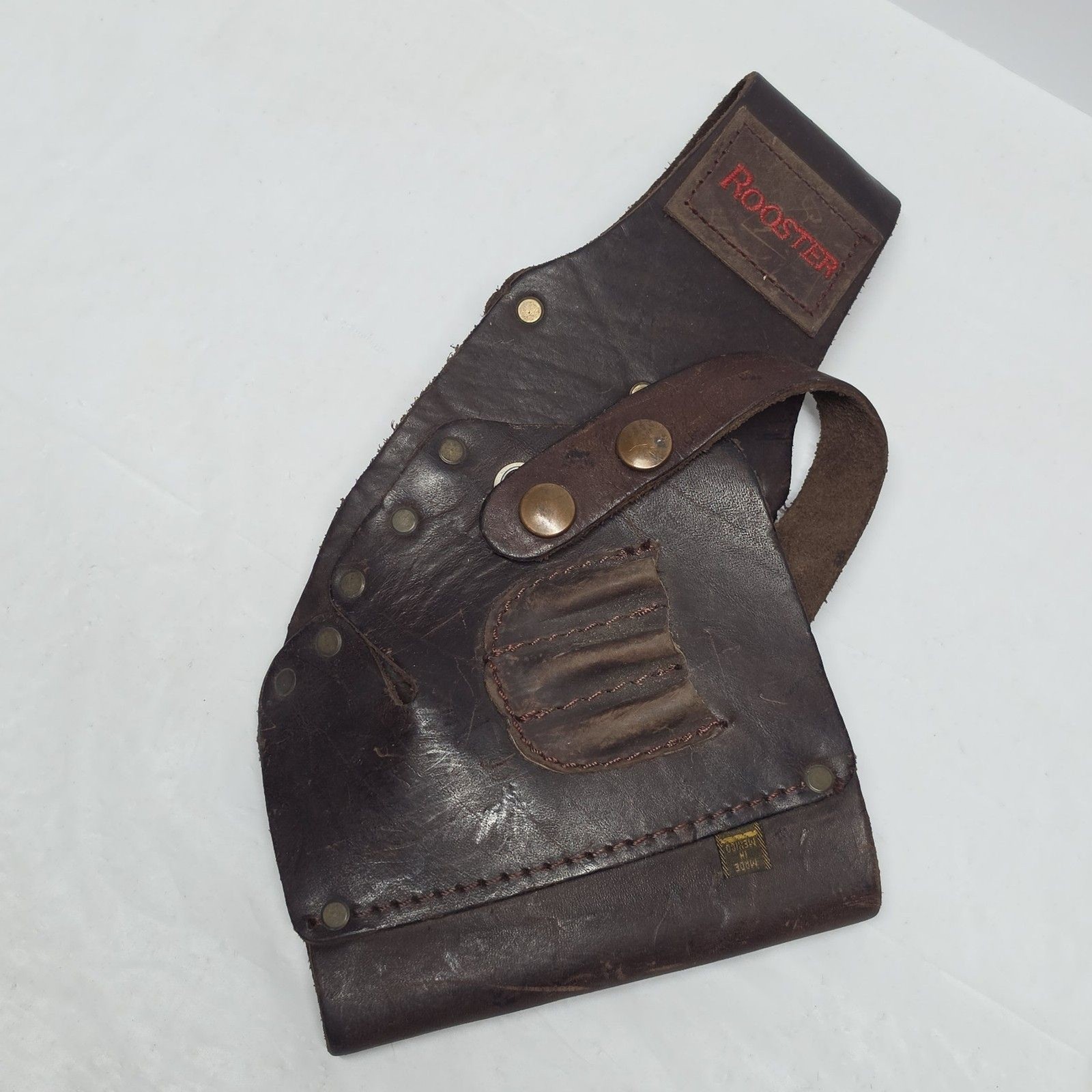 Rooster CC-411 Brown Leather Tool Gun Drill Holster Made In Mexico