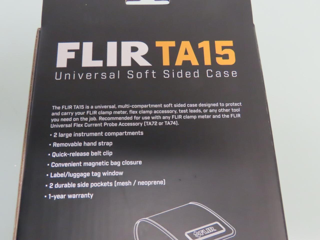 FLIR Universal Soft Sided Case (TA15) for Clamp/Flex meters, Test Leads, etc….