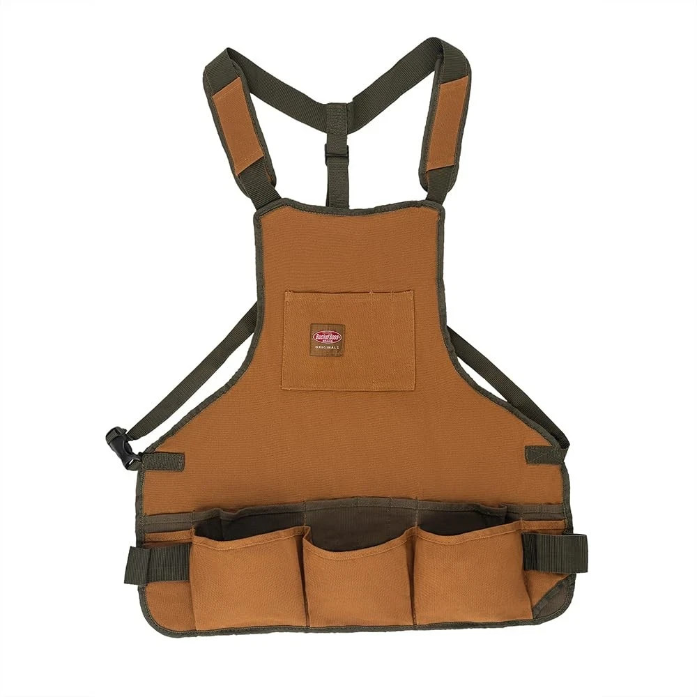 Mechanic Tool Mens Vest Woodworking Apron Carpenter Electrician Plumber Bag Brow