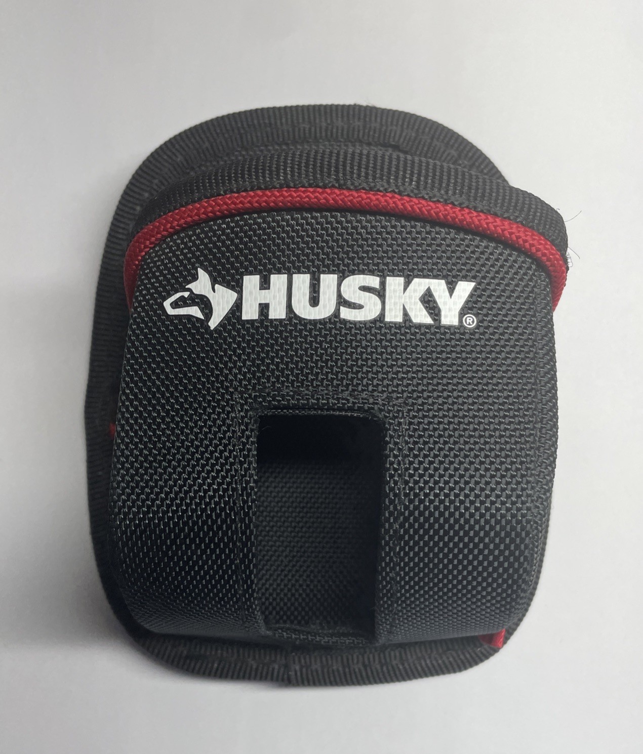Husky 4.5 in. Clip On Tape Measure Tool Belt Pouch with Clip And Belt Loop In