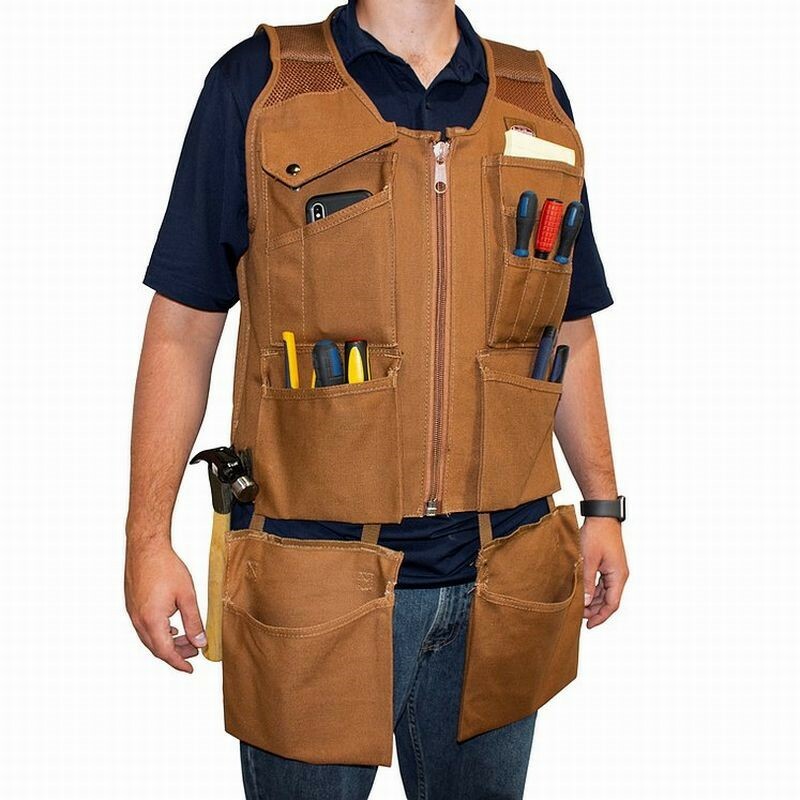 Bucket Boss Super Carpenters Tool Vest Large to X-Large