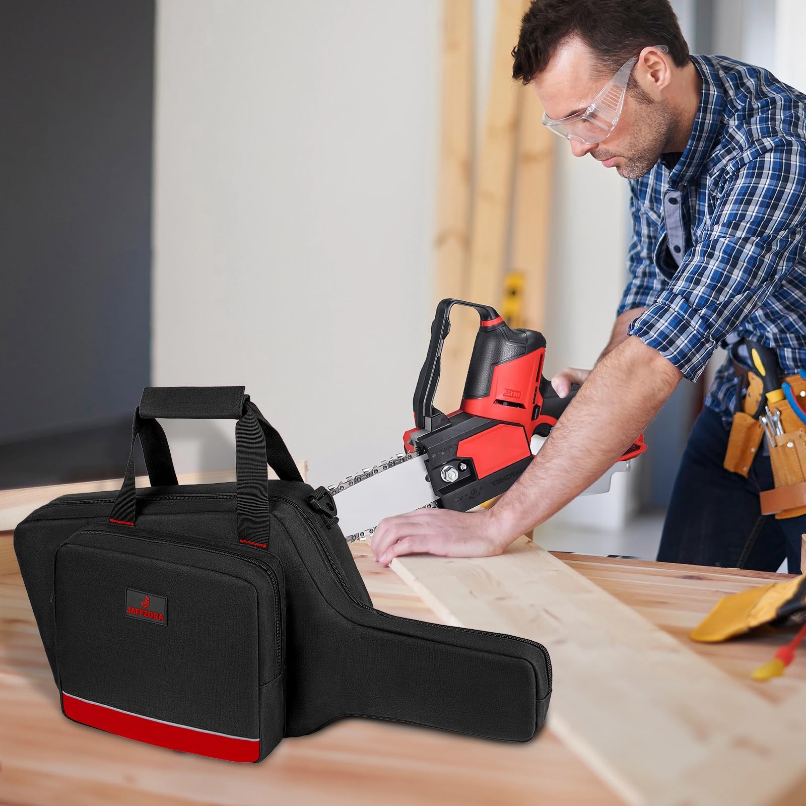 Mini Chainsaw Case Compatible with Milwaukee Electric 22 x 3.5 x 9 inches