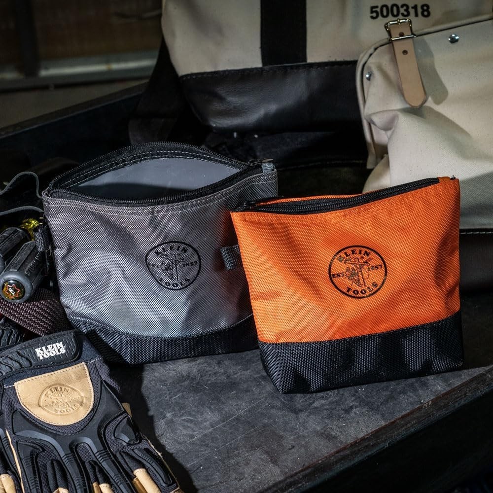 Durable 6-Piece Tool Bag Storage Kit with Reinforced Design & Colorful Pouches