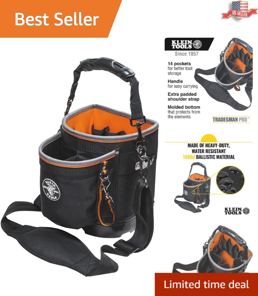 Professional Tool Bag with 14 Pockets and Water Resistance – Perfect for Pros