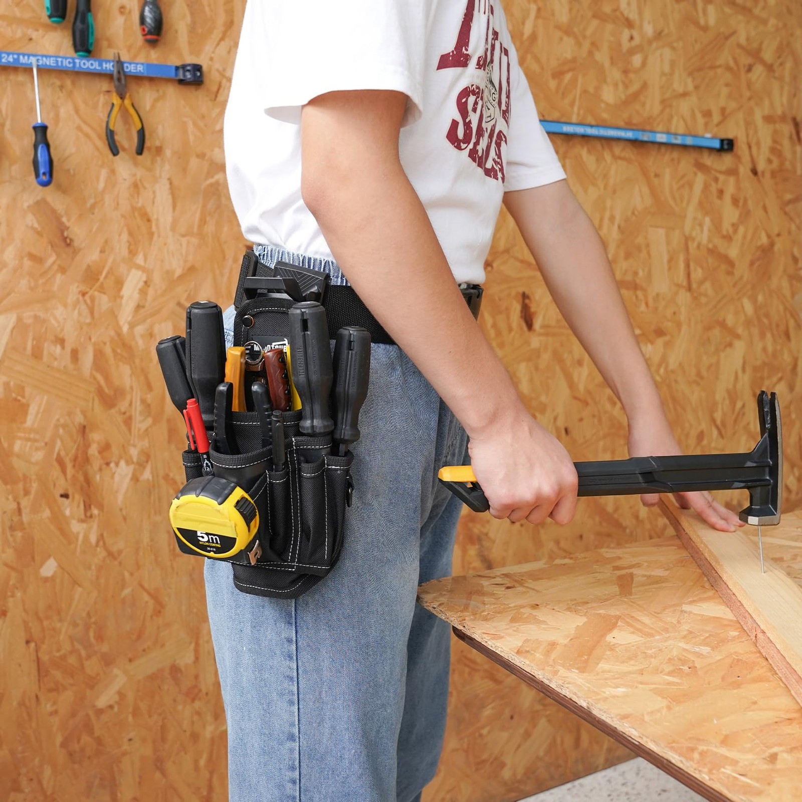 Pocket Tool Belt Pouch Clip On Quick Release Small Utility Organizer Accessory