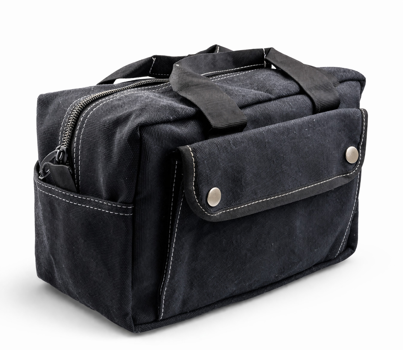 Canvas Military Duffle Bag Water-Resistant Double Zipper Heavy Duty-USA STOCK