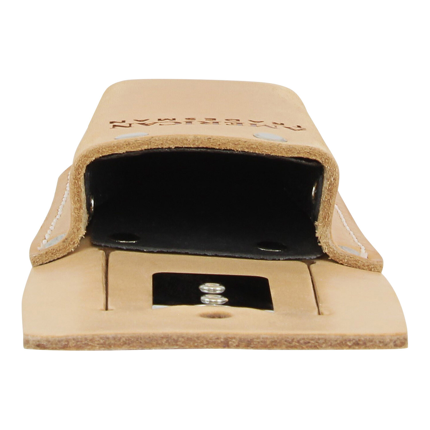 American Tradesman 554 – Leather Utility Knife Holder Holster with Belt Clip