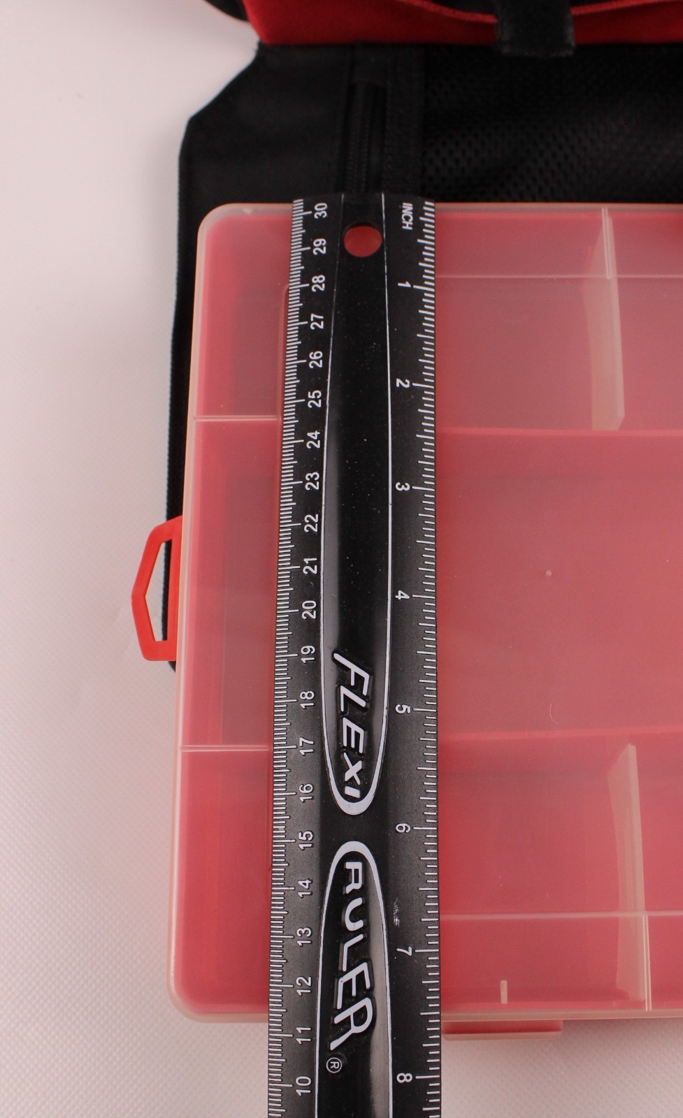 Snap On Large Canvas Fishing Tackle Organizer 15”x9”x12” W/Branded Lures
