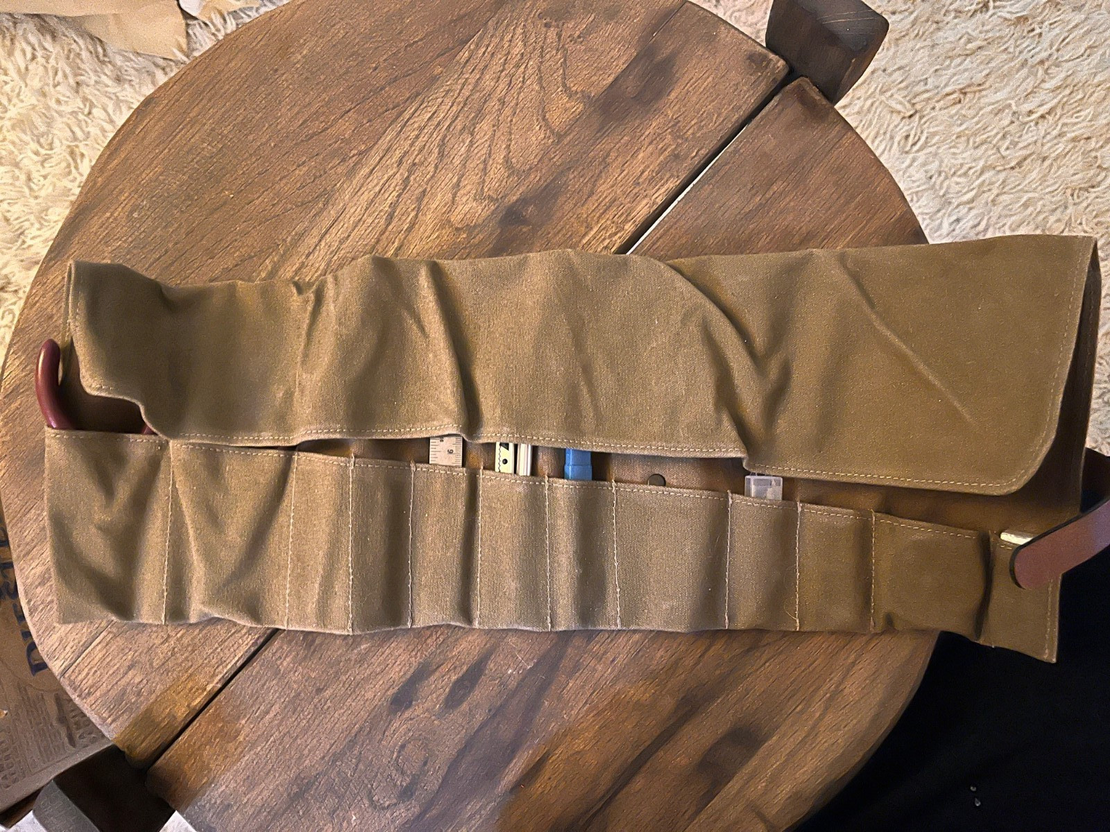 Unique Duck Canvas Tool Roll with Select Tools for Draftsman, Hobbyist