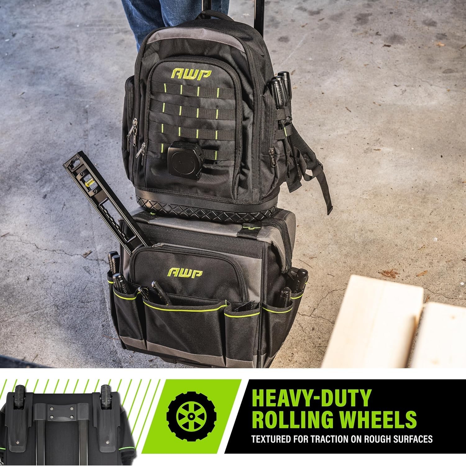 Tool Bags, Tool Bag, Black, Durable Tool Tote, for Professionals and Contrac…