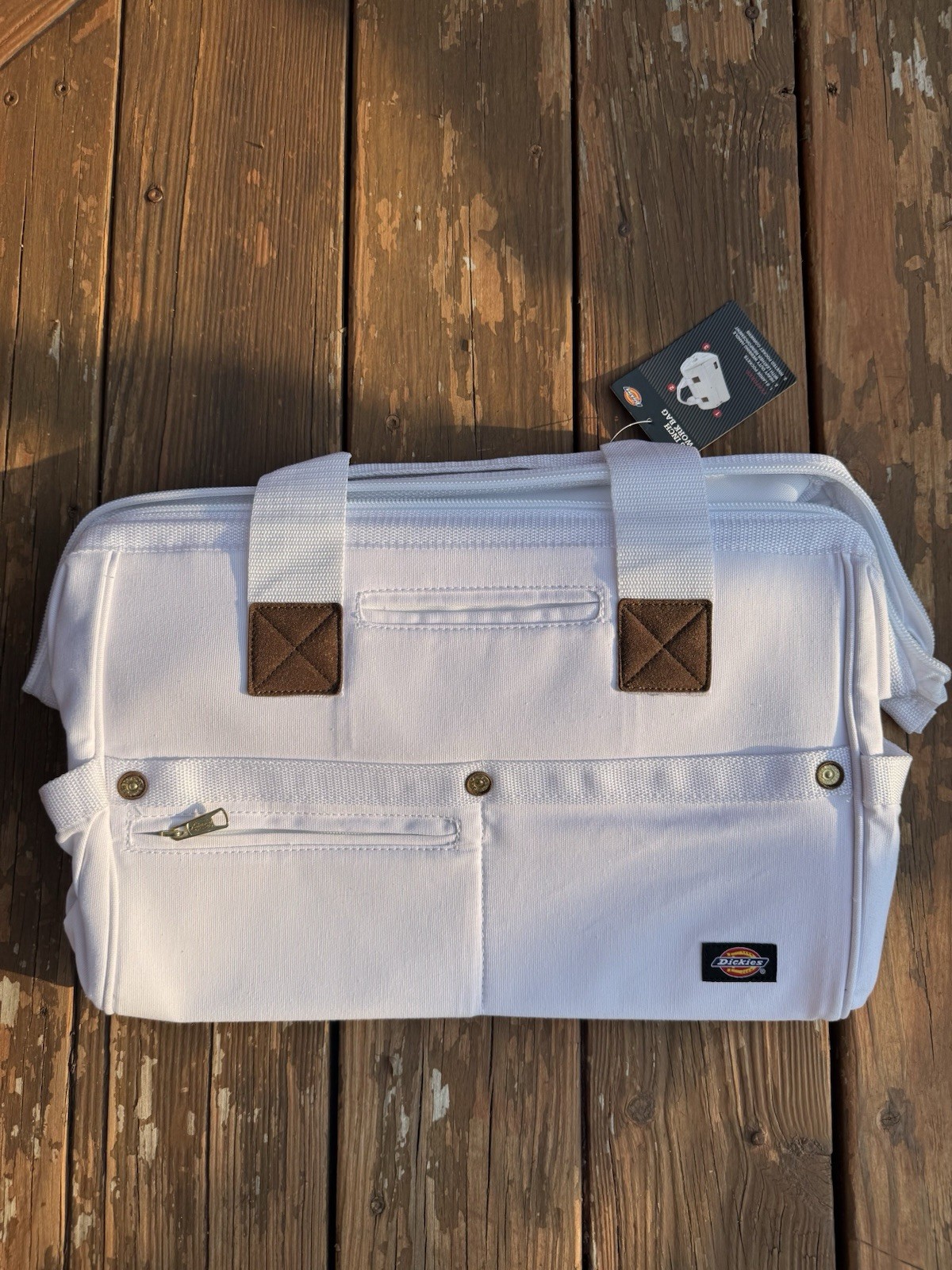 Work Painters Tool Bag 16 inch White Dickies 57040