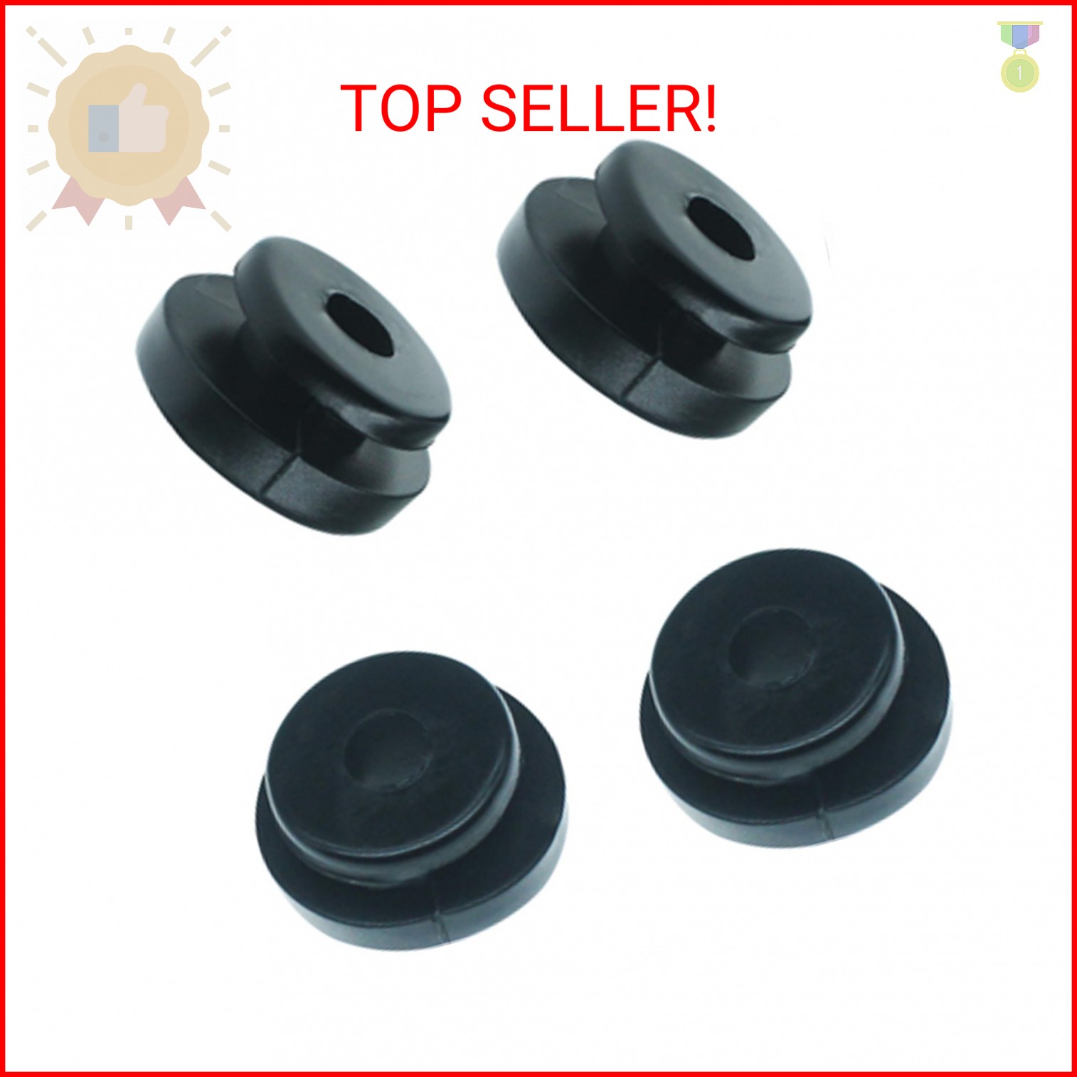 amavoler Rubber Mounts Support Cushion Hard Saddle Bags Saddlebag Compatible for