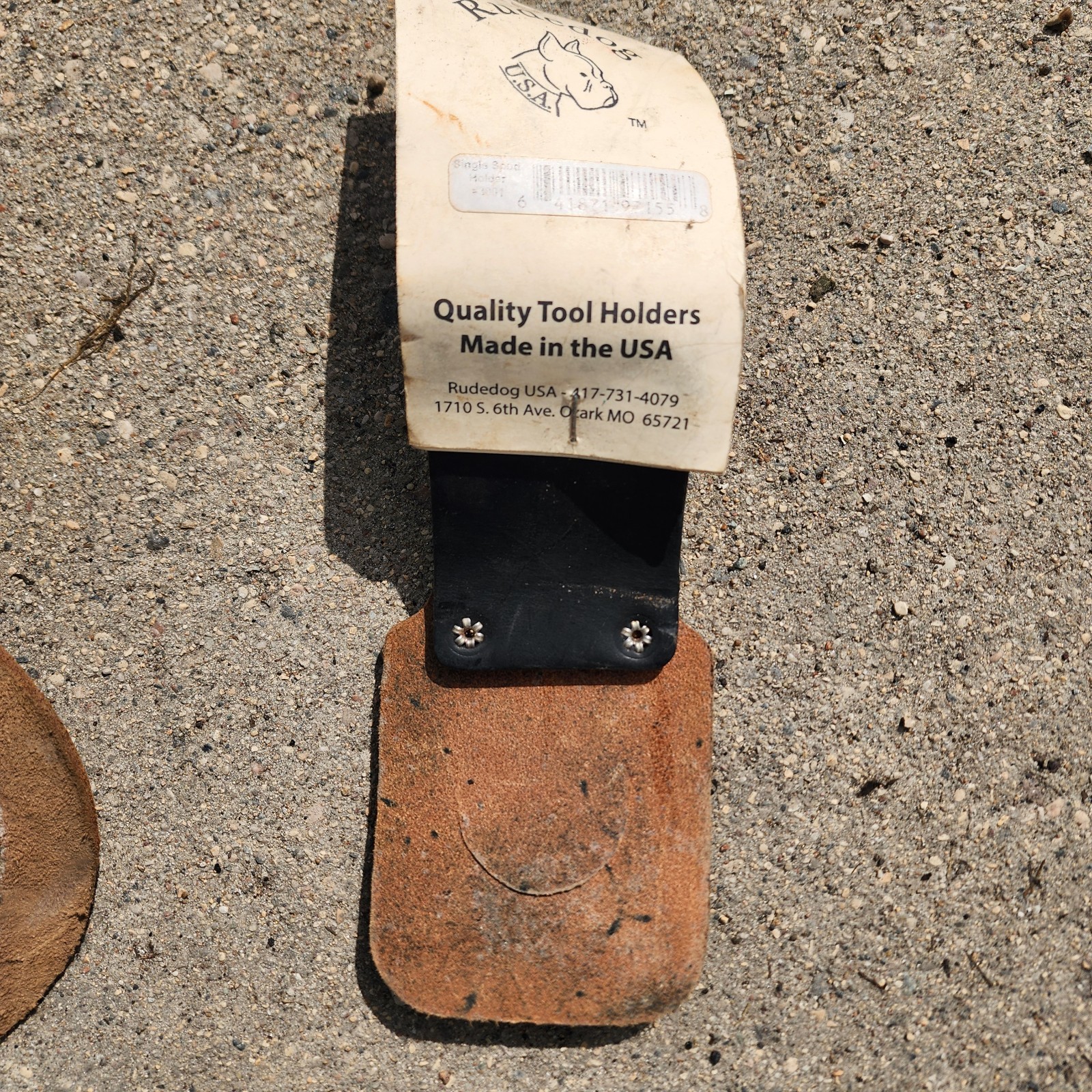 Klein Tools 5459T Leather Erection Wrench Holder Belt Loop, Lot of 2 Brown/Black