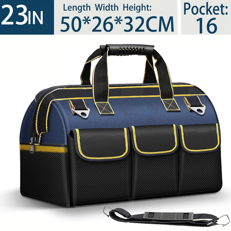 Multifunctional 13in-23inch Tool Bag Thicken big Capacity Waterproof Wear-Resist