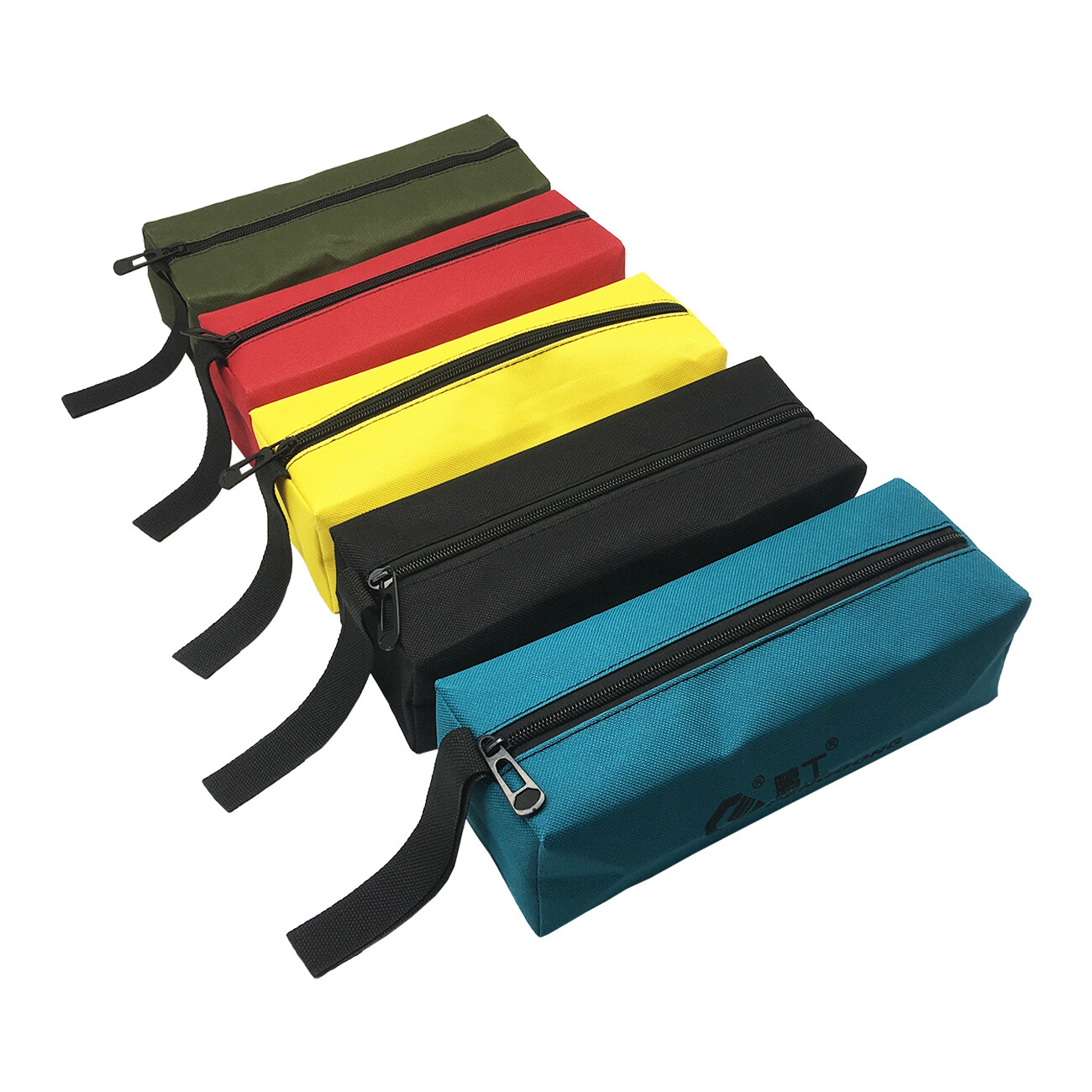 5pcs Canvas Tool Bags with Metal Zippers Multi Purpose Waterproof Smart Storage
