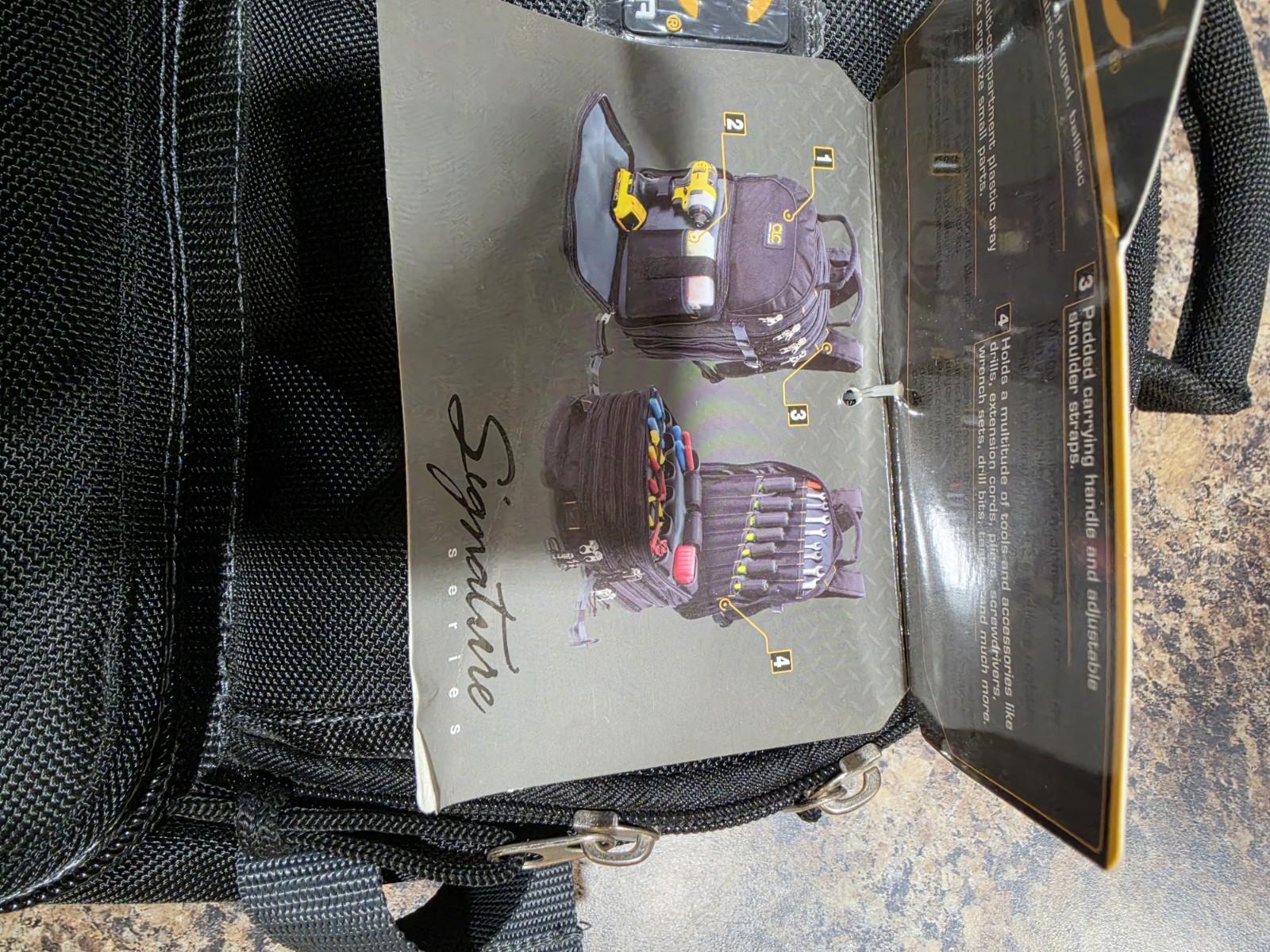 CLC 1132 Tool Backpack Bag 75-Pocket