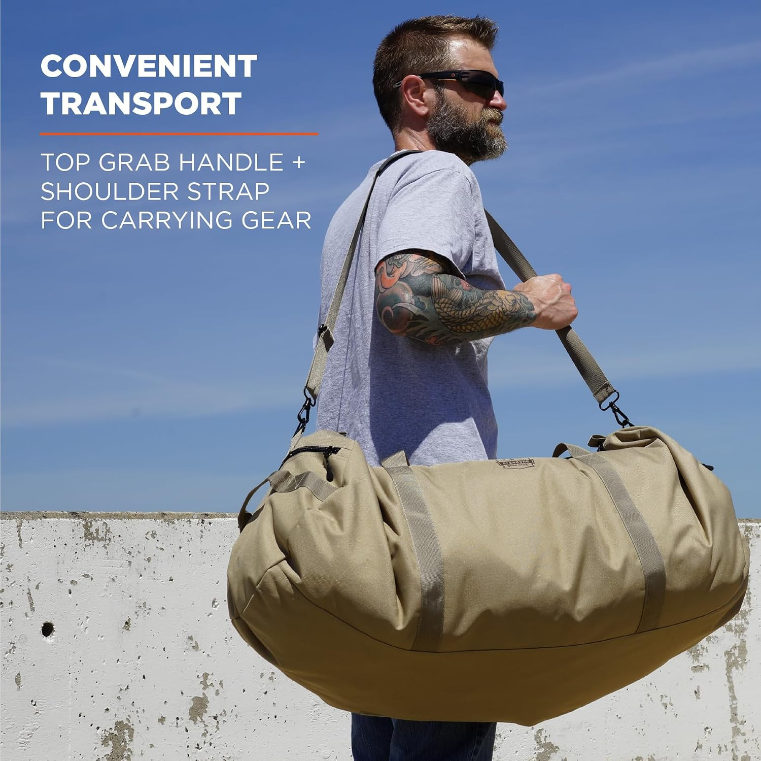 Arsenal 5020P Soft-Sided Duffel Bag – Durable Polyester Barrel Design