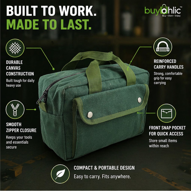 Canvas Military Duffle Bag Water-Resistant Double Zipper Heavy Duty-USA STOCK