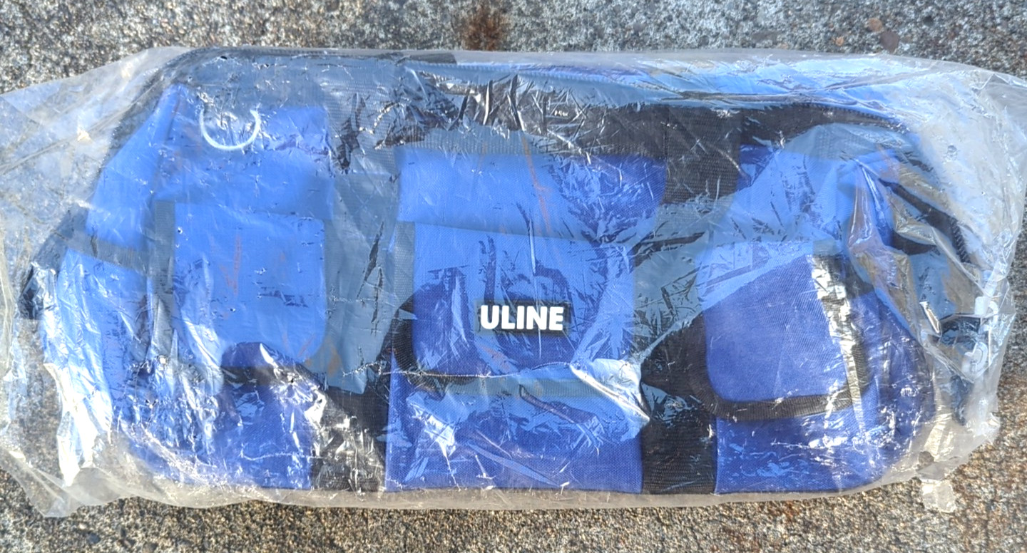 Unit Soft Tool Bag & Shoulder Strap 6 Inside Pockets 10 Out, Hard Base, Open Box
