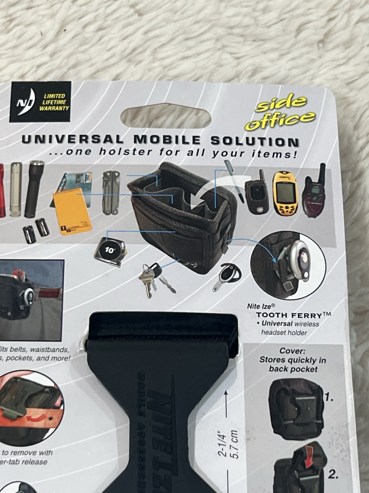 Nite Ize Heavy Duty Universal Cell Phone Holster Clip Case Cargo Tall