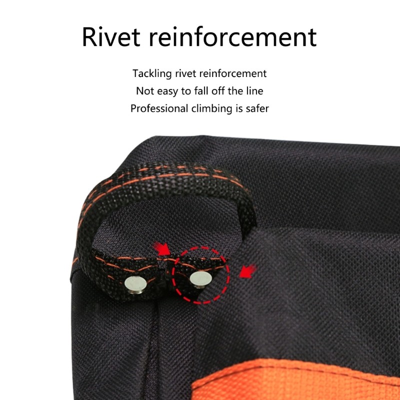 600D Oxford Cloth Tool Bag Maintenance Special Electrician Belt Bag for w/ 8x Po