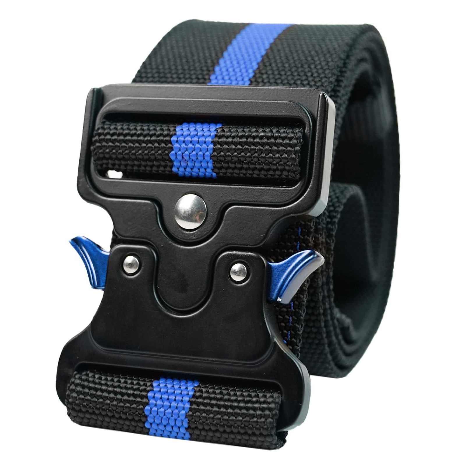 2″ Nylon Web Work Tool Belt for Men with Heavy Duty Quick Release Rugged Meta…