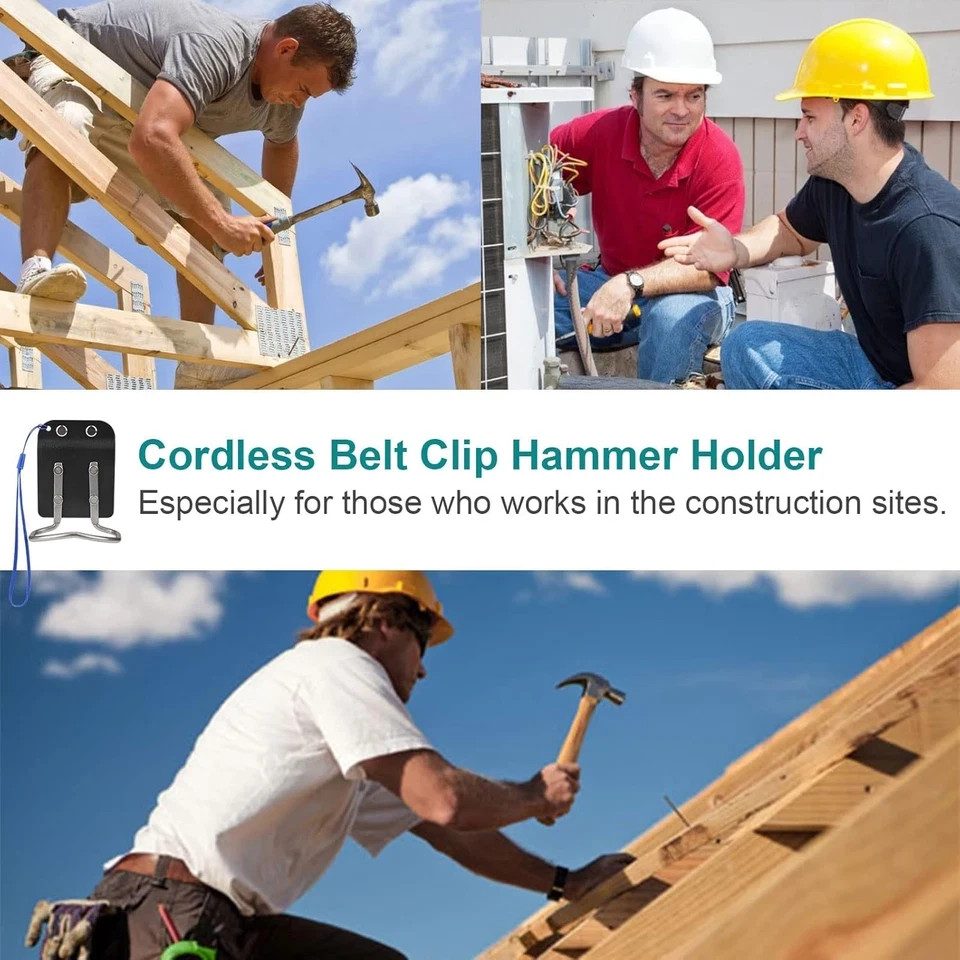 Hammer Loop for 2″ Belt, Hammer Holder Holster Clip, Heavy Duty Clip-On