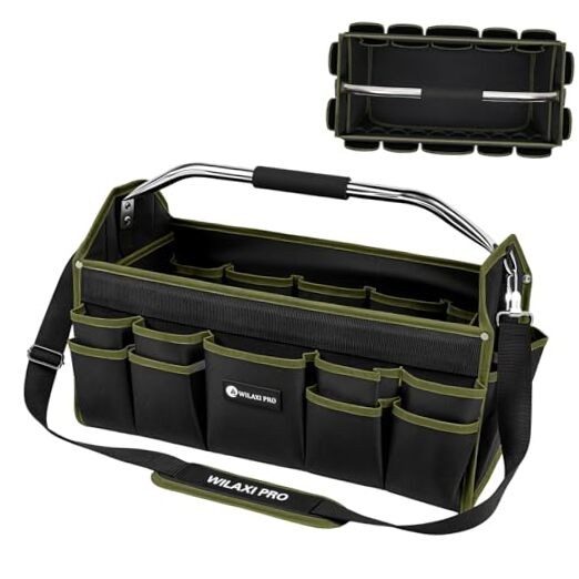 20in Foldable Open Top Tool Bags for Men – Heavy Duty – 20INCH