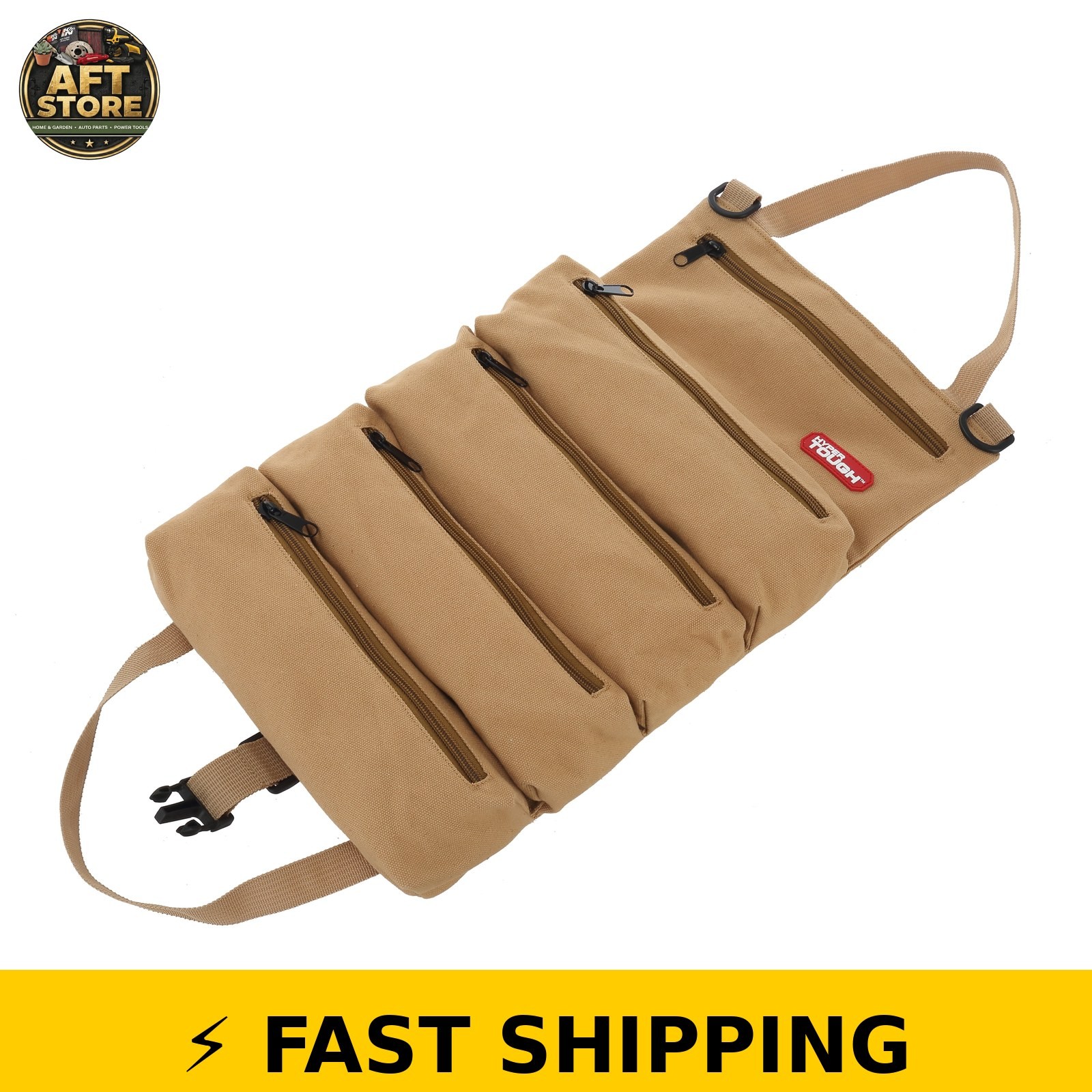 Hyper Tough Canvas Tool Roll with Carry Handle