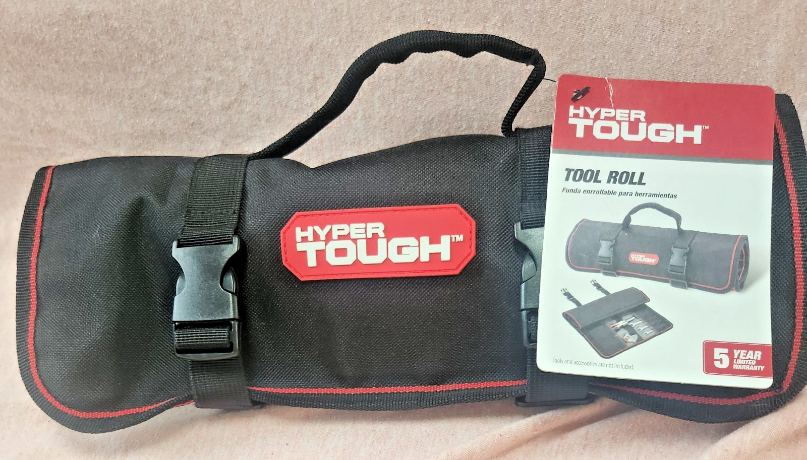 Hyper Tough Polyester Tool Roll TT50217D, Portable Tool Organizer Rollup