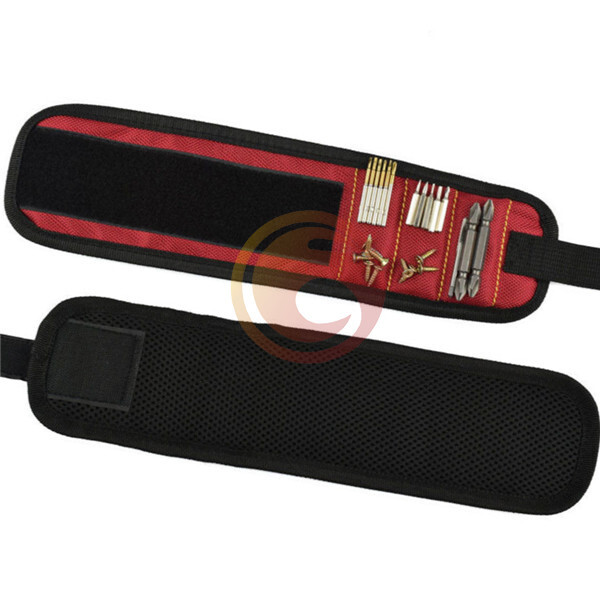 Adjustable Magnetic Wristband Bag Screws Nails Drill Bits Holder TOOL