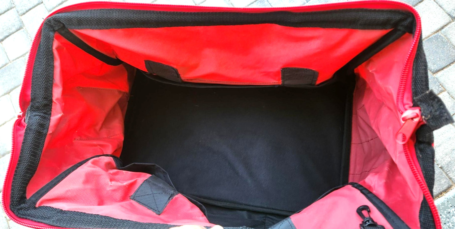 Jumbo! 18″! PT Performance Tool Bag /Tote! ~Red Nylon! Lots of Storage Pockets!
