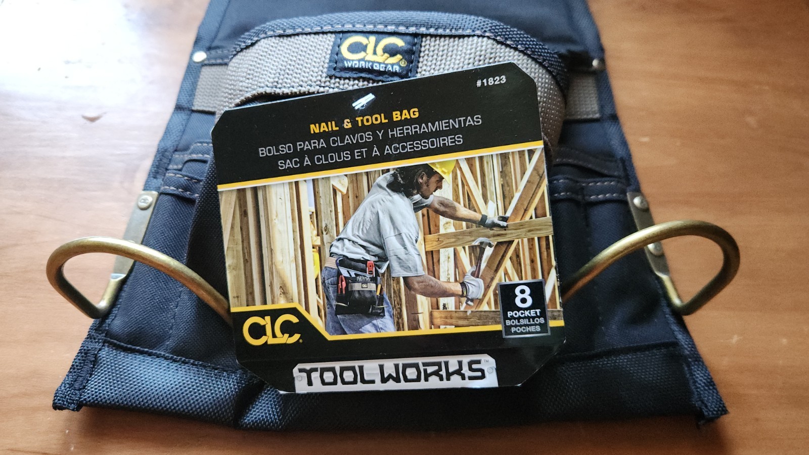 Lot of 3 CLC Custom Leathercraft Nail & Tool Bag, Poly, 8 & 5-pocket NWT (HGTV)