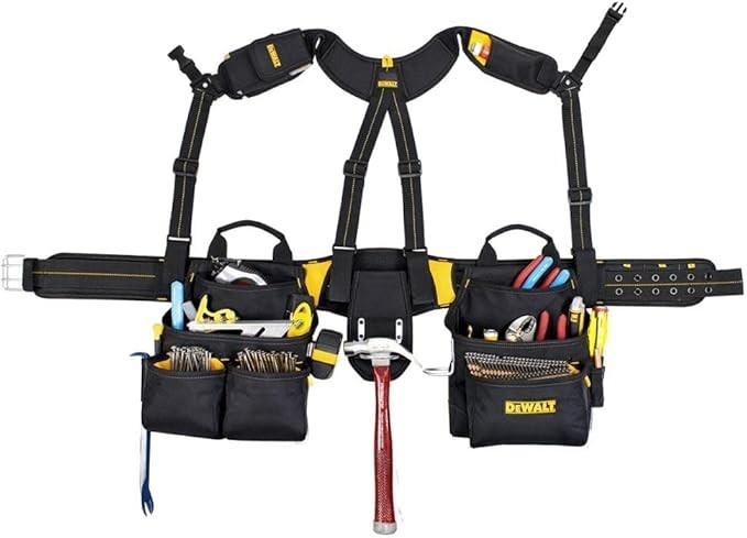 DEWALT DG5617 20 pocket Pro Framer’s Combo Apron and Yoke-Style Suspender rig