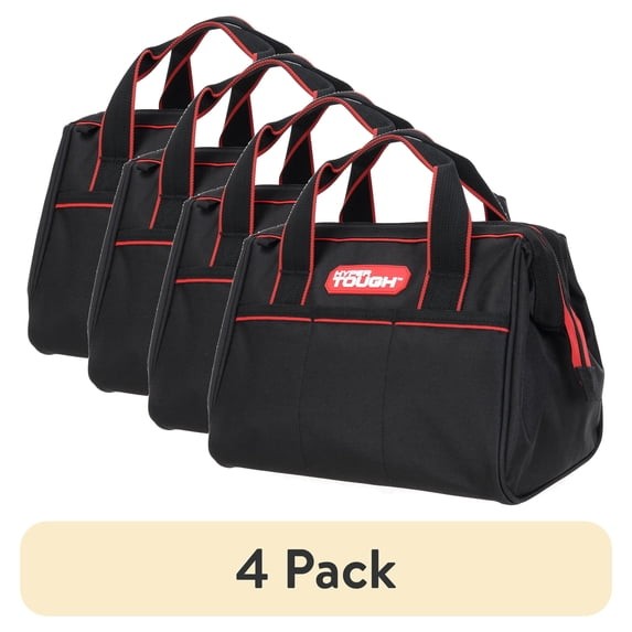 (4 pack) Hyper Tough 12 inch Tool Bag