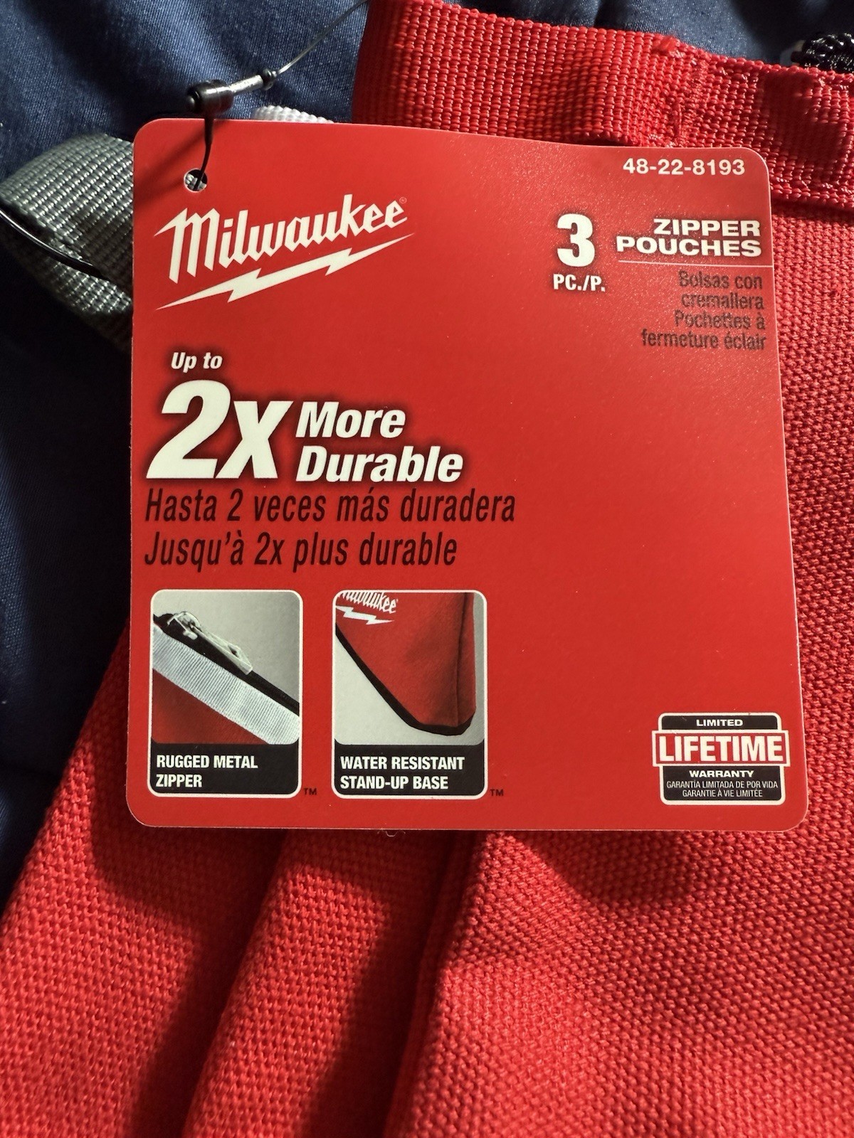 Milwaukee (48-22-8193) Tool Pouch – Pack of 3