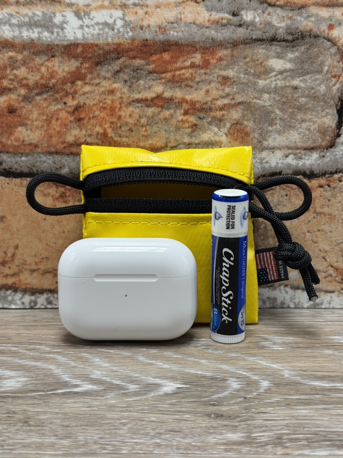 Yellow Vinyl Micro EDC Pouch USA – YKK #5 Zip, Paracord Loops Xmas Stocking Gift
