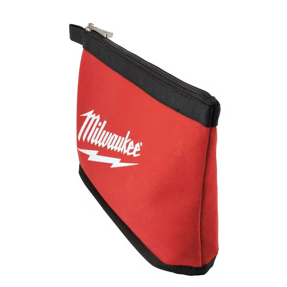 Milwaukee Tool Bag Set 12in Red Zipper Pouch 4 Pack Heavy Duty Canvas Storage