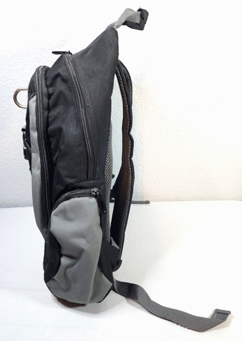 AWP Zippered Closed Tool Bag Durable Storage Pouch Heavy Duty Black and Gray