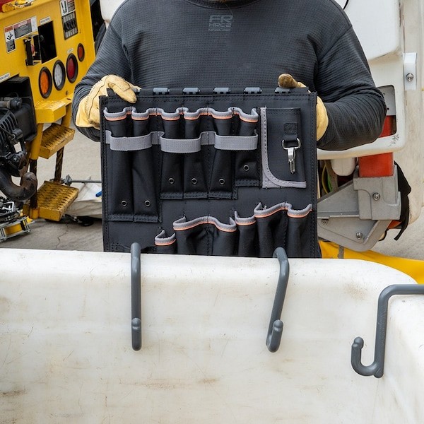 Klein Tools Bc502s Tool Apron Storage Module, S-Hook, Gray/Black/Orange,