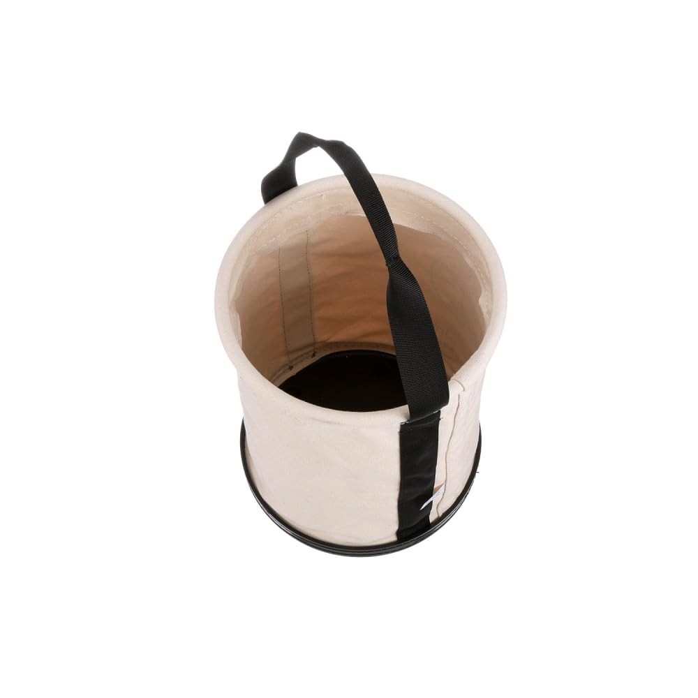 Klein Tools 5109 Canvas Bucket, Wide-Opening Straight-Wall Tool Bucket is Made