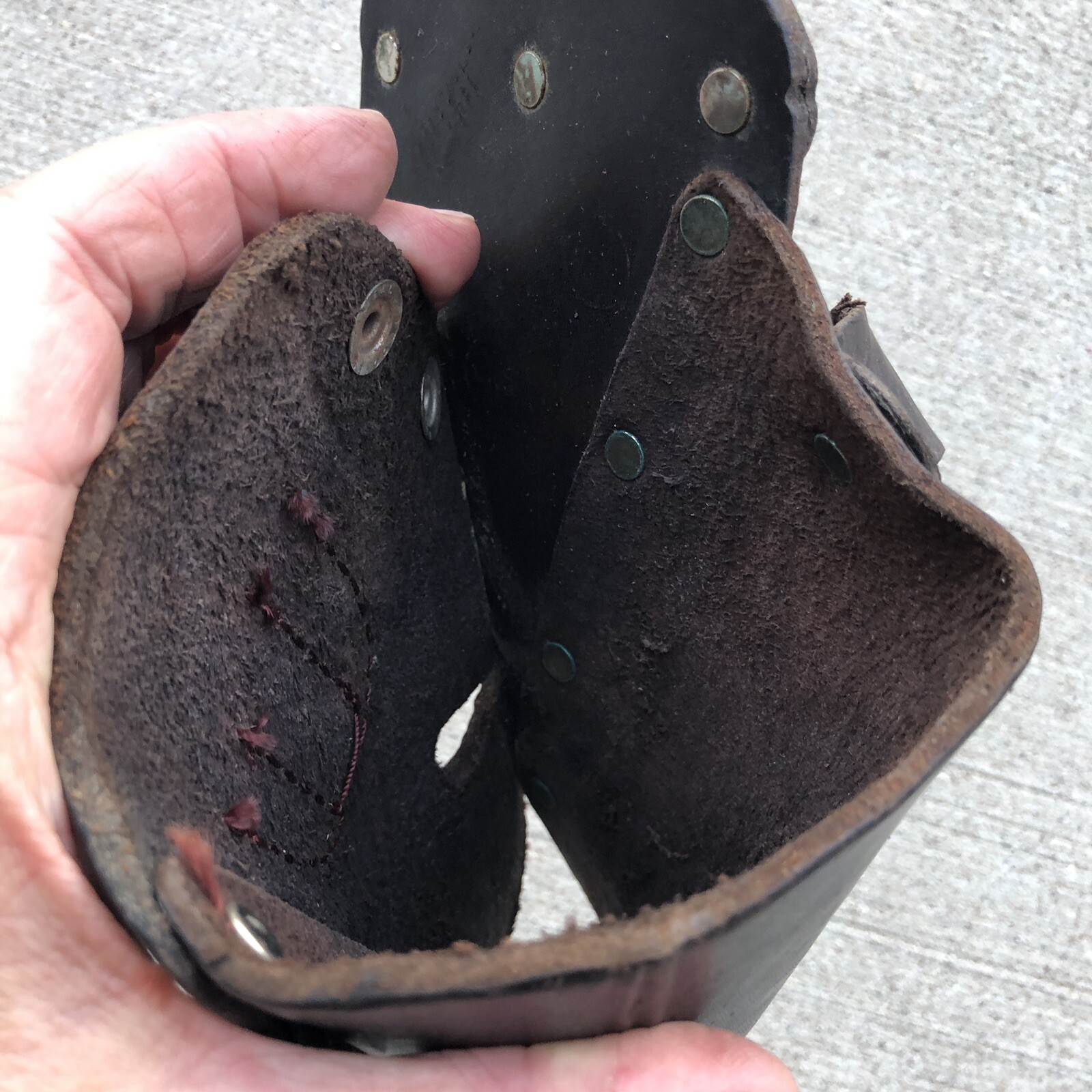 Rooster CC-411 Brown Leather Tool Gun Holster Made In Mexico See Description